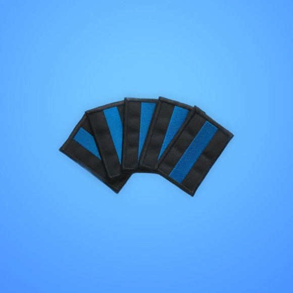 Thin blue line embroidered patches (100 Patches) - Picture 3 of 3